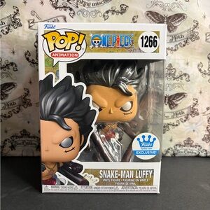 One Piece Snake Man Luffy Funko Pop! Metallic FunkoShop Exclusive 1266
